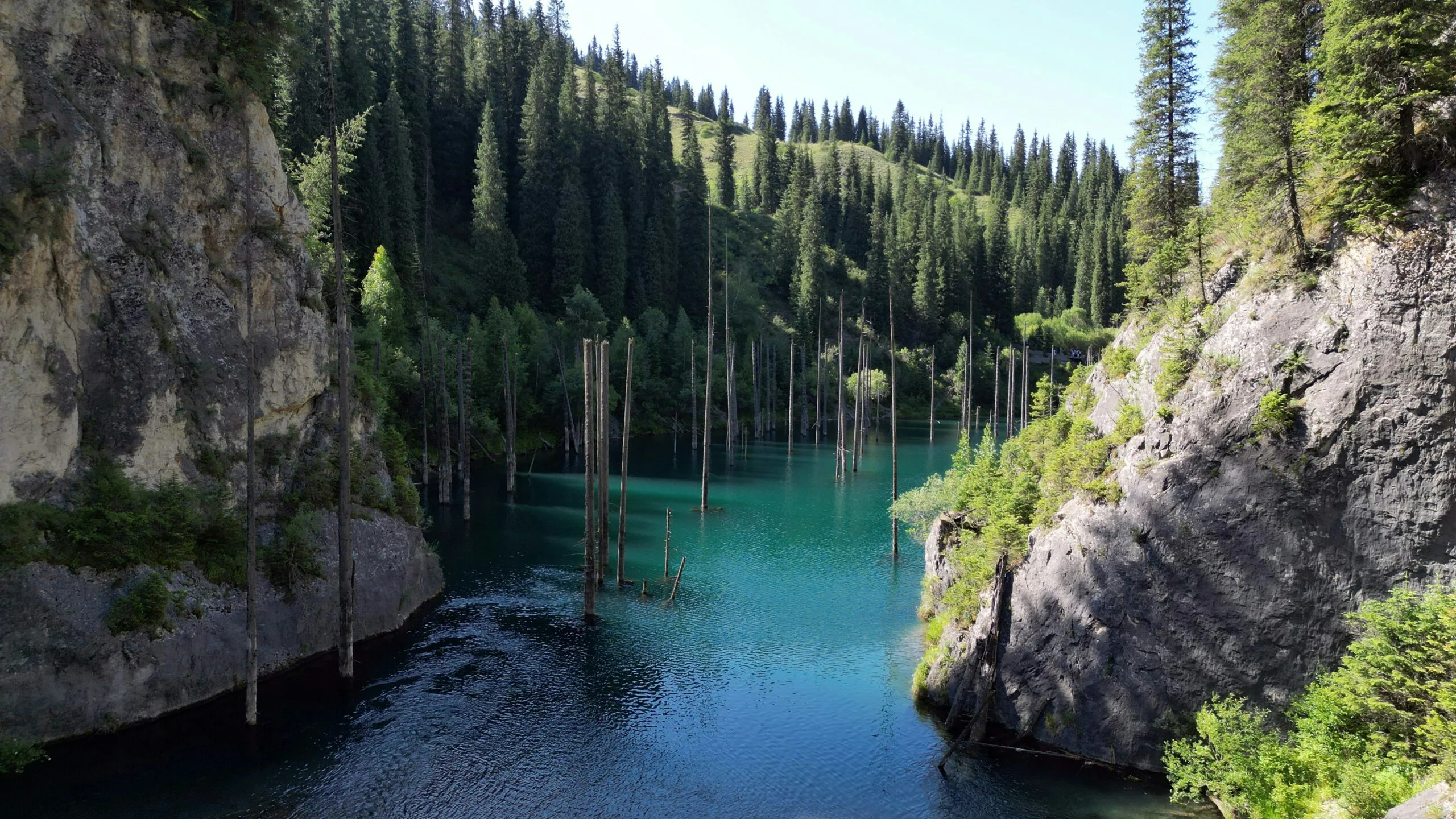 River flowing through a rocky gorge